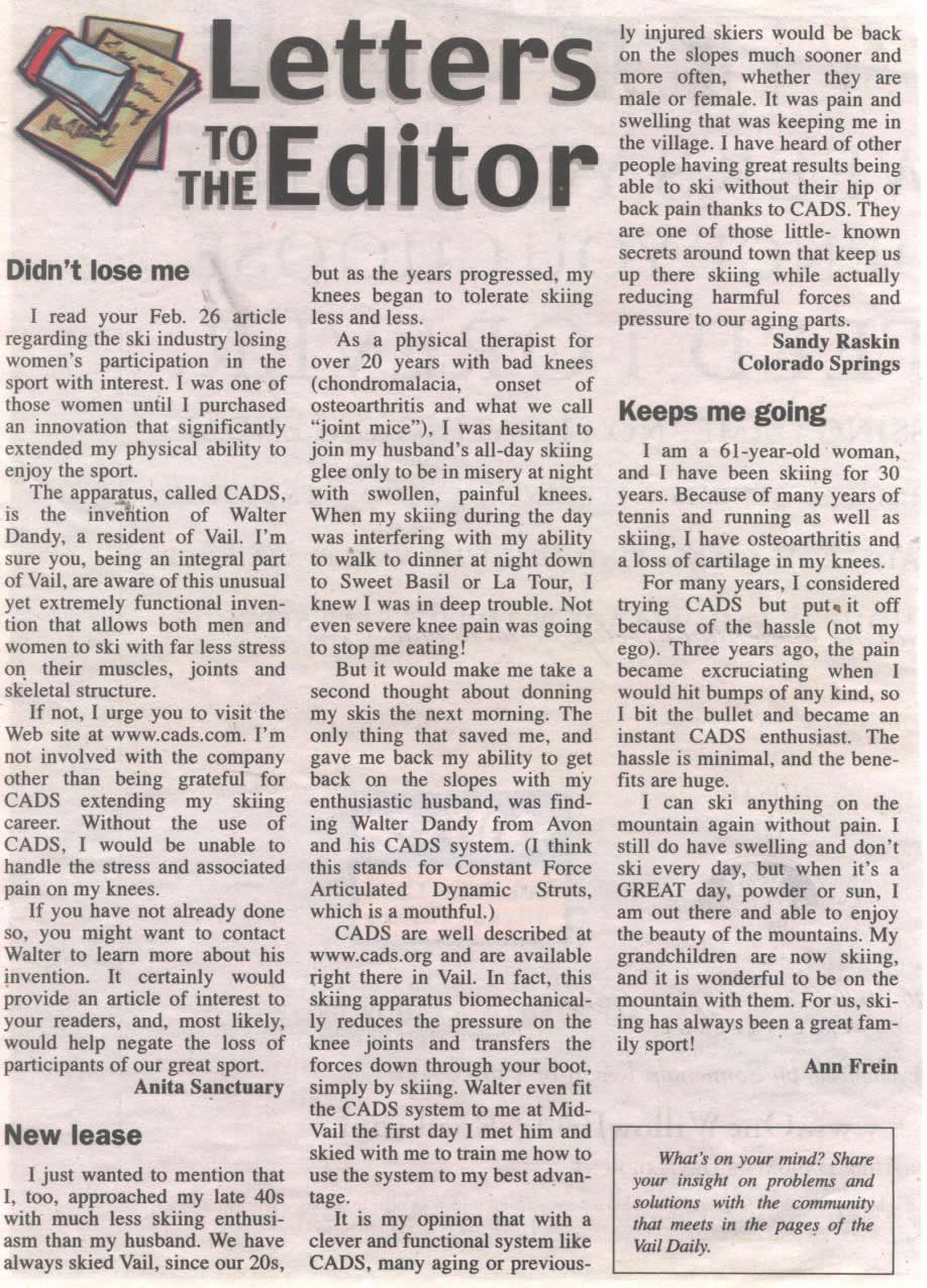 ONV Letter to The Editor Example