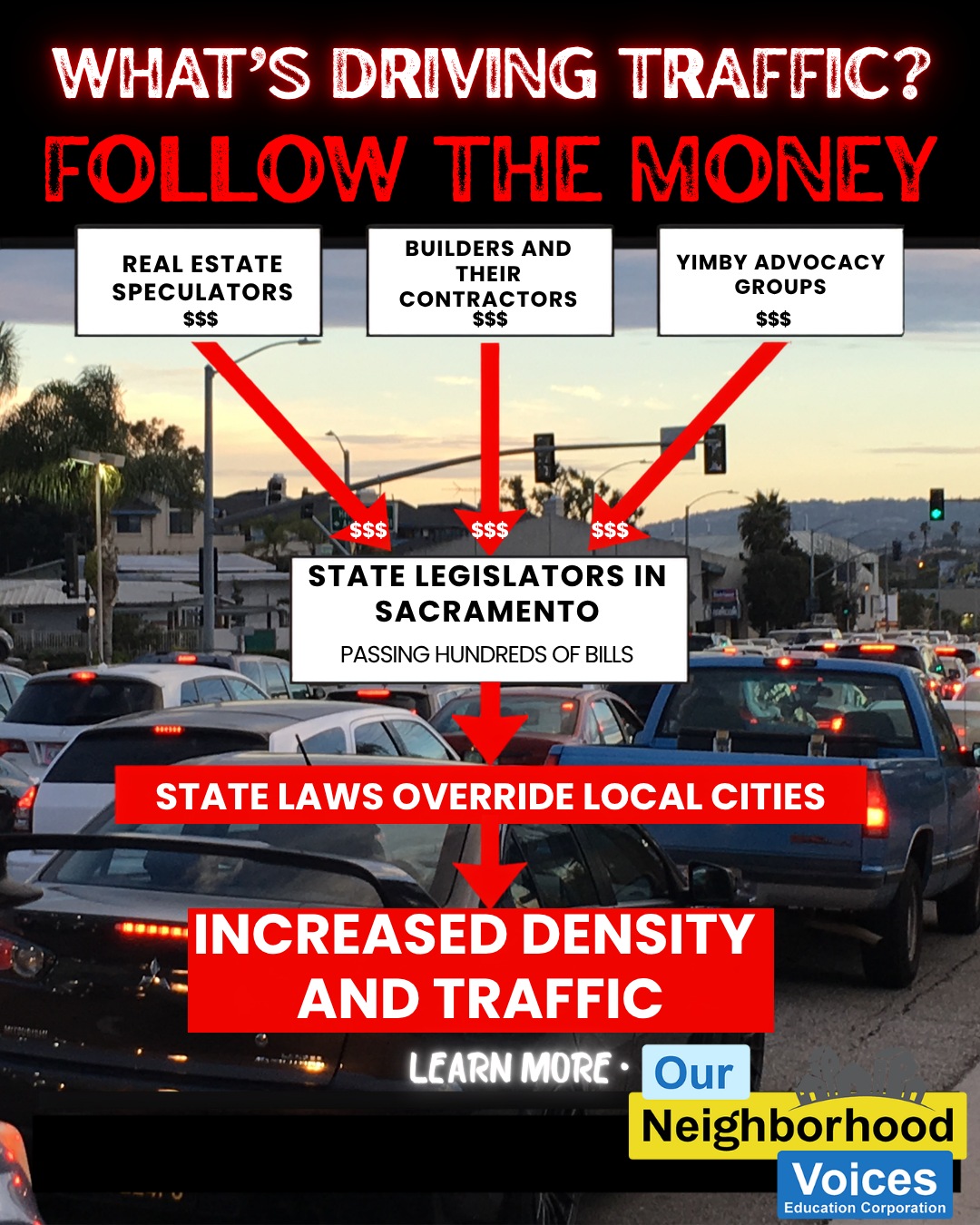 State overriding local control makes traffic worse.